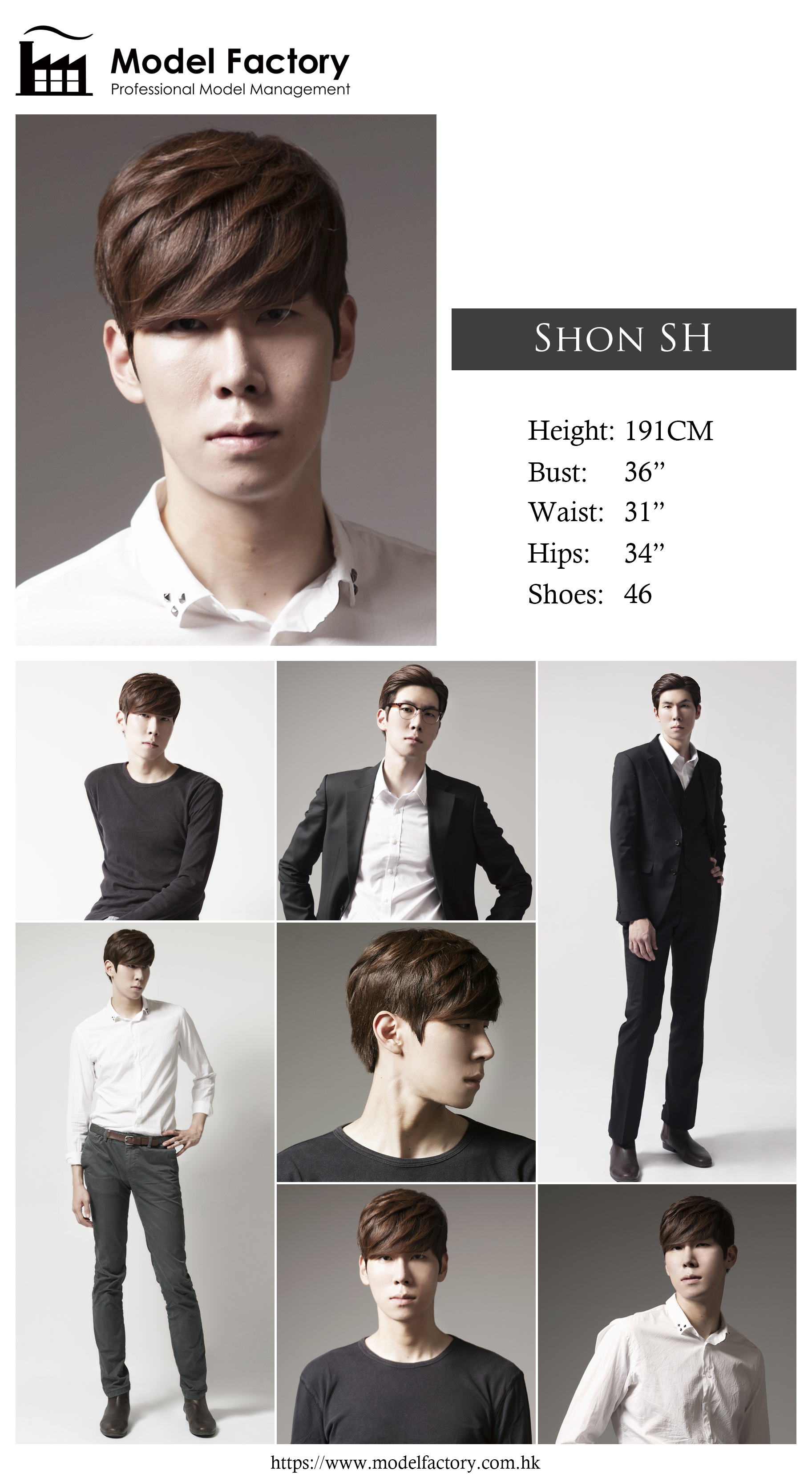 Model Factory Korean Male Model ShonSH